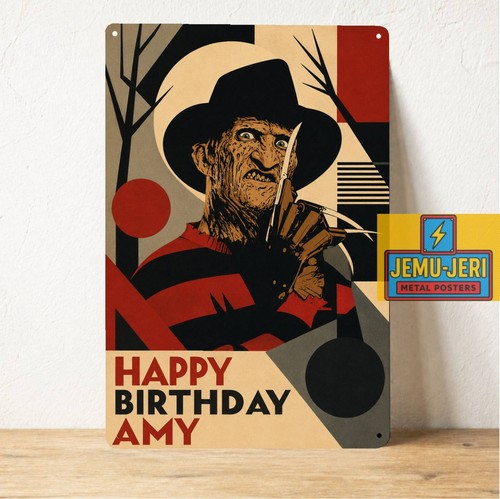Insegna latta freddy krueger - insegna,