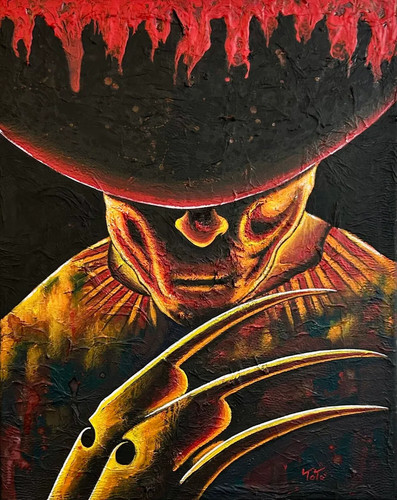 Dipinto originale freddy - dipinto,